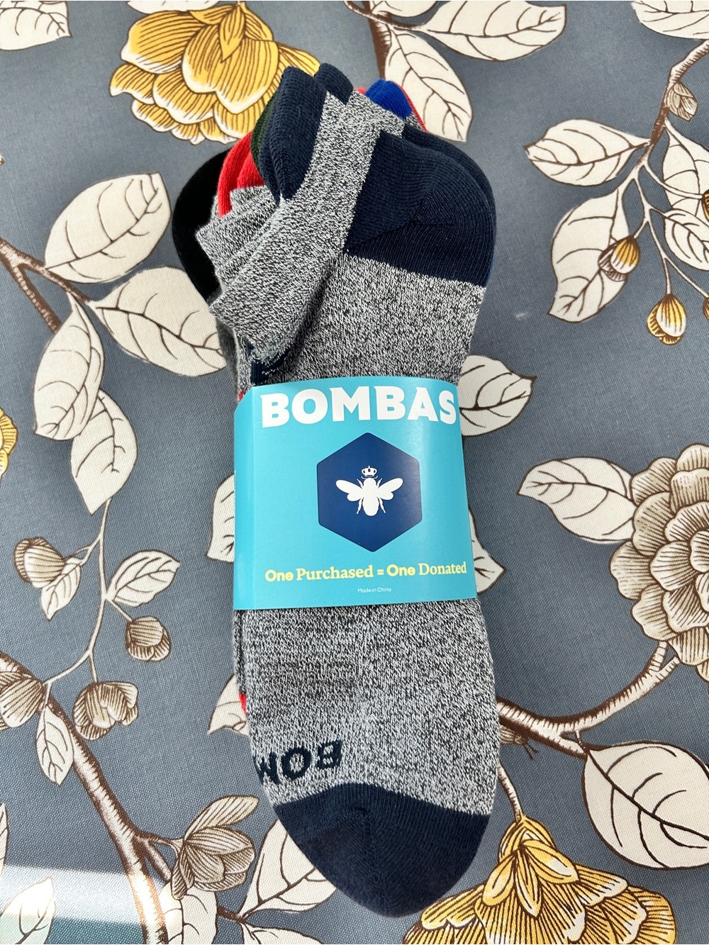Bombas Men's Ankle Socks 6-Pack X-Large Gray Multicolor Cushioned NWT